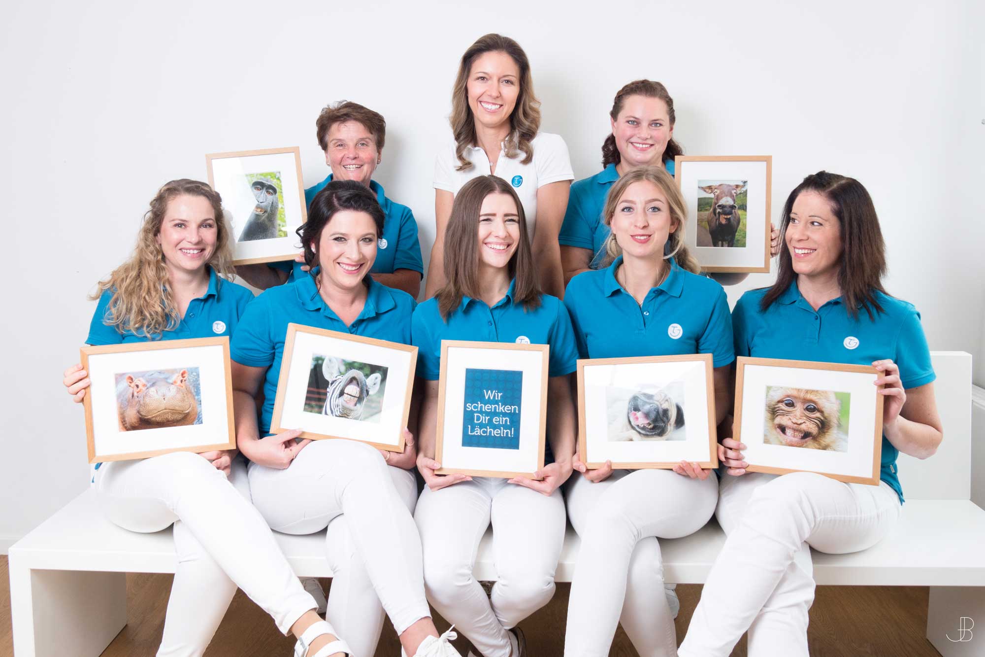 Lustiges Praxisteam Kieferorthopädie Dr. Theresa Jilek Wolfrathausen, Geretsried, Königsdorf, Penzberg und Bad Tölz